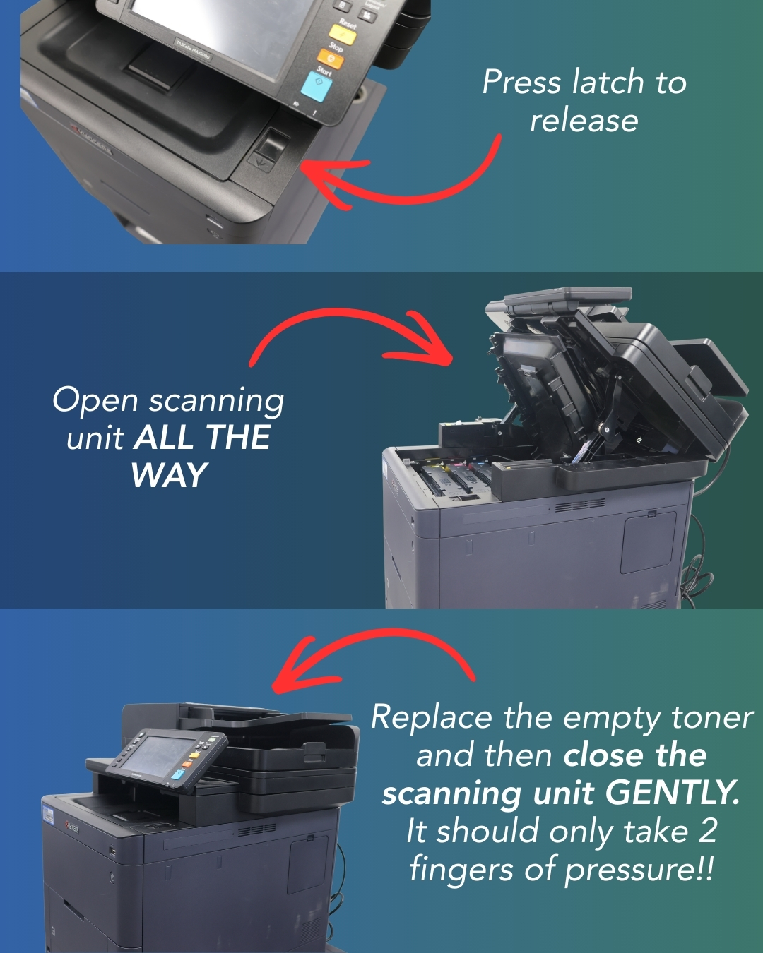 MA4500ci Toner Change