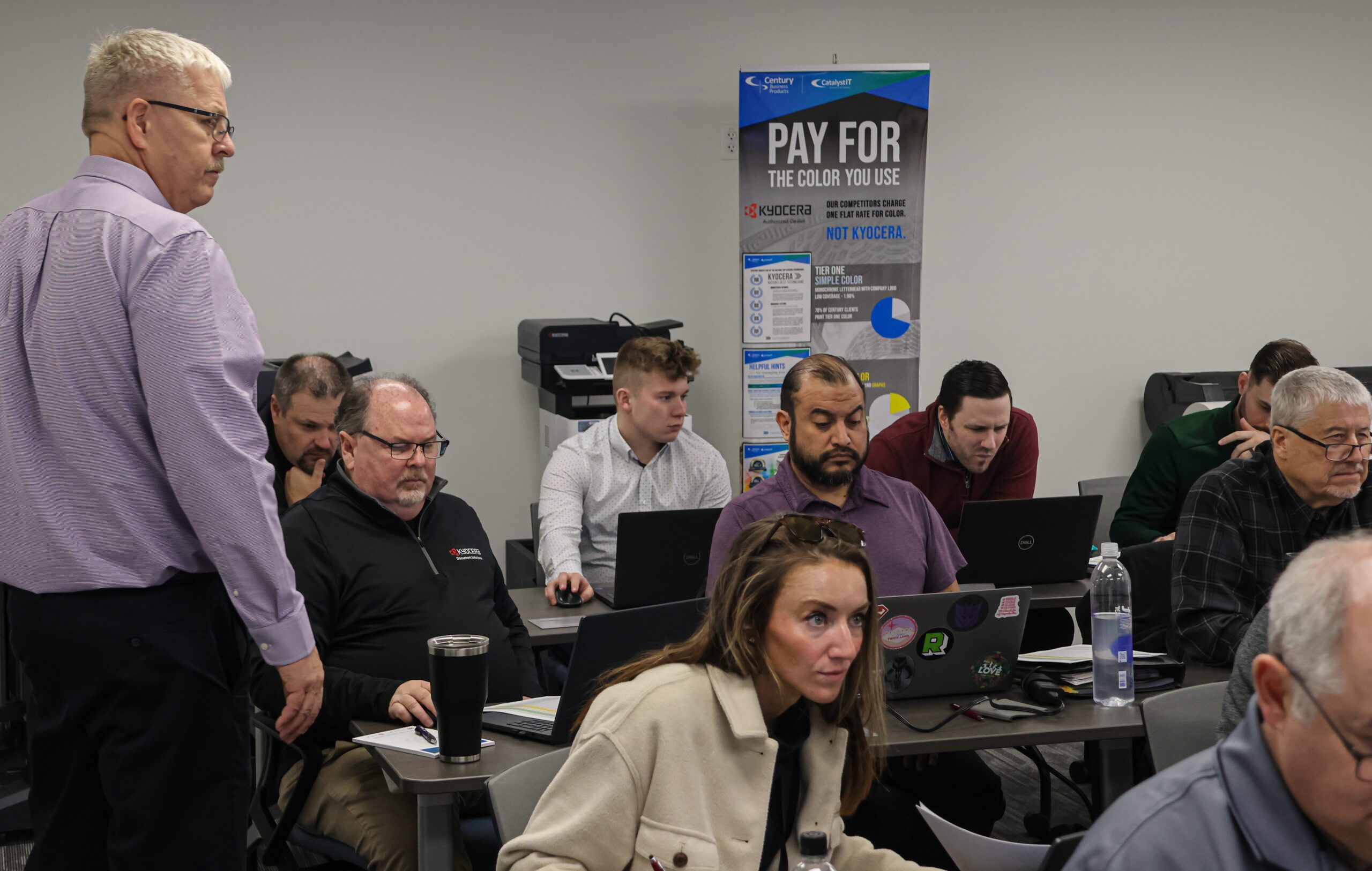 Group photo of sales team