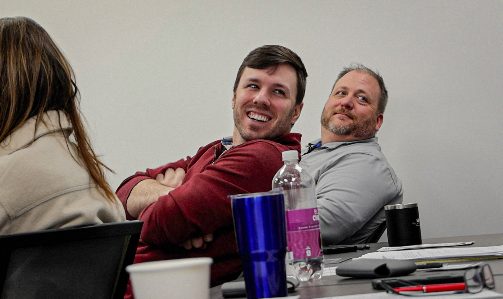 Tyler and Adam smiling